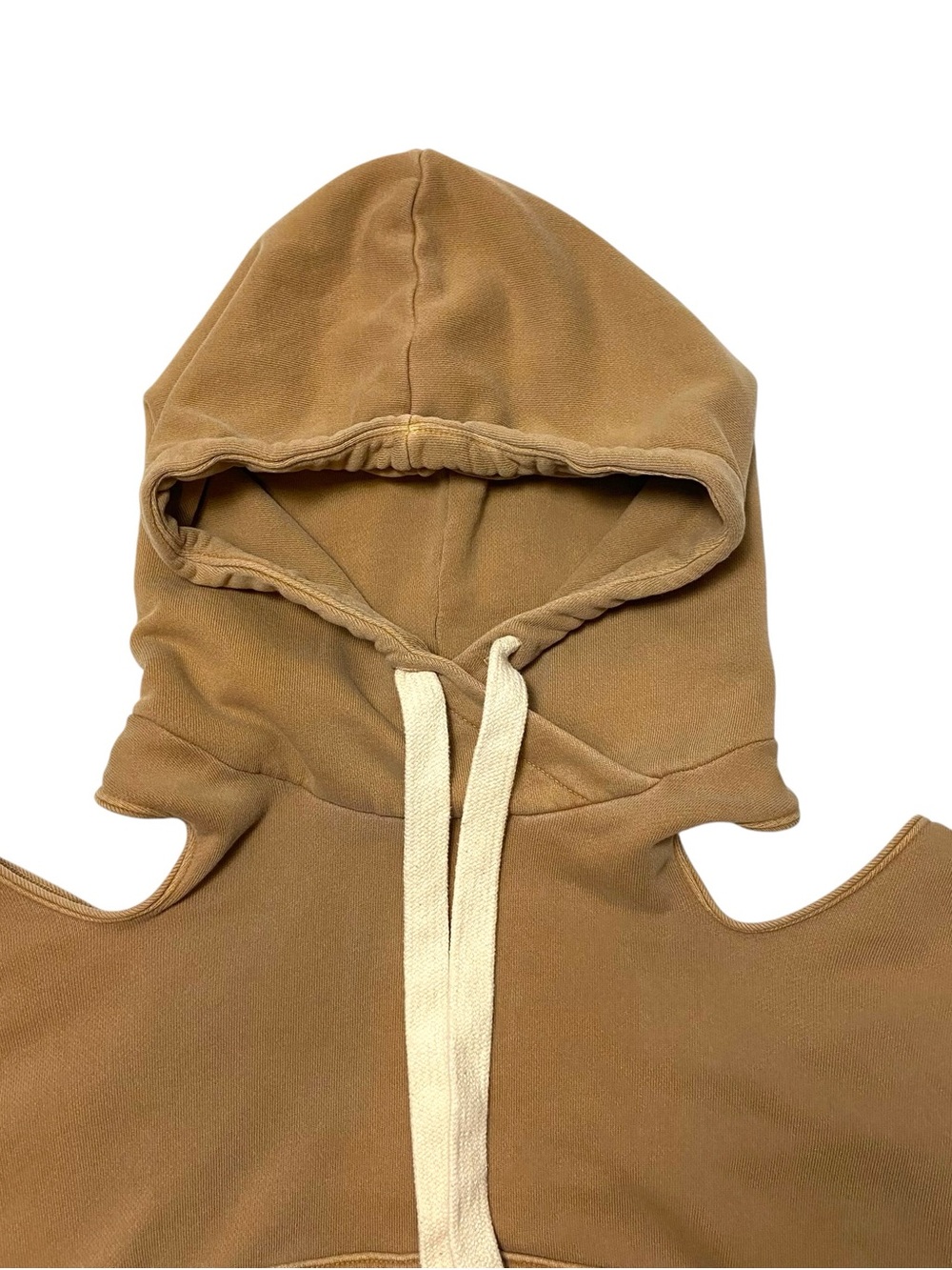 NSF X Revolve Tricia Cold Shoulder Hoodie Copper S Open Back - Picture 6 of 15